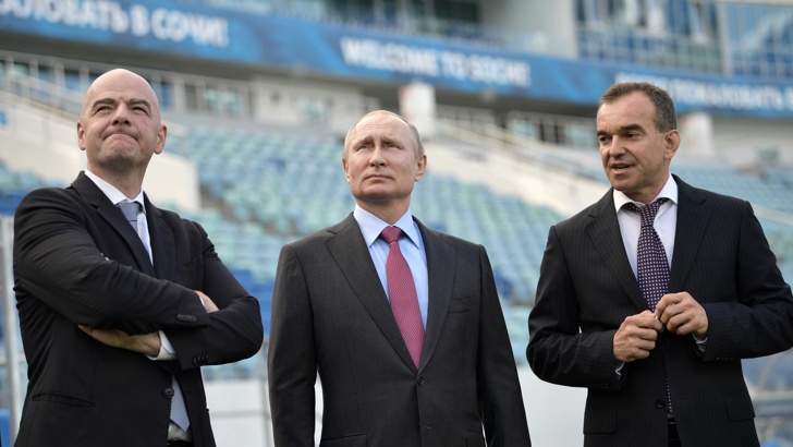 Президентът на ФИФА Джани Инфантино обяви, че Русия е "напълно