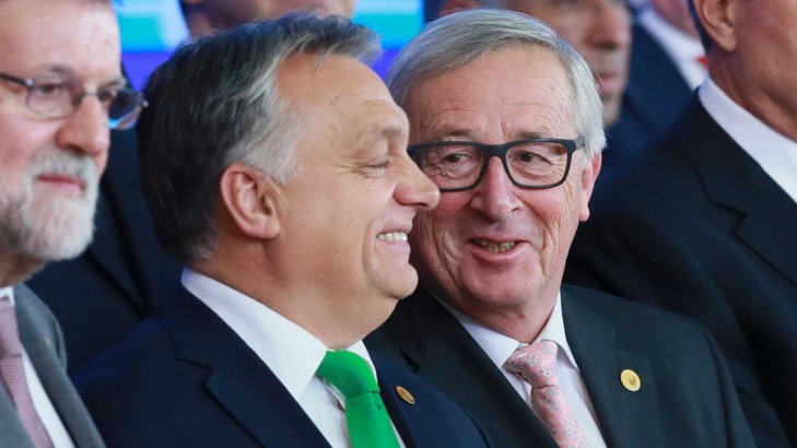 Юнкер Орбан няма място в ЕНПУнгарският премиер Виктор Орбан и