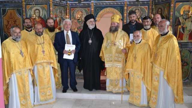 Българският епископ Тиверополски Тихон от БПЦ присъства на освещаването на