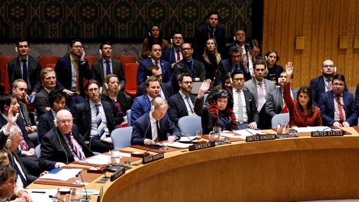 Съветът за сигурност на ООН гласува във вторник последователно три