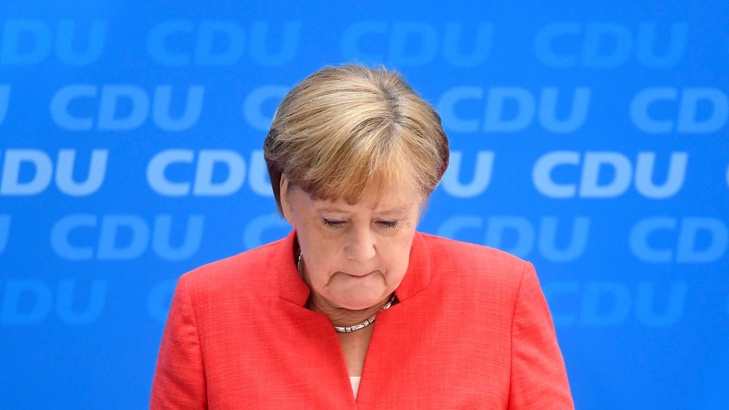 Общият рейтинг на трите германски политически сили влизащи в управляващата