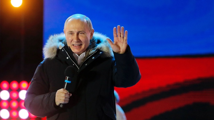 Резултатите от гласуването на изборите за президент на Русия все