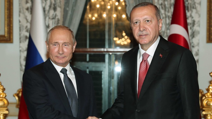 Президентите на Русия и Турция, Владимир Путин и Реджеп Тайип Ердоган