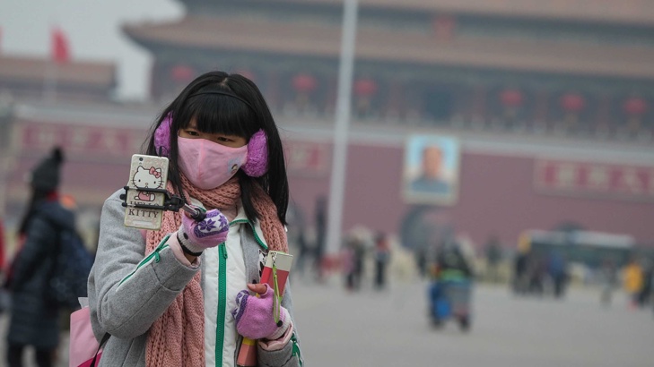 Китай обяви жълт код заради смог Метеорологичната служба на Китай