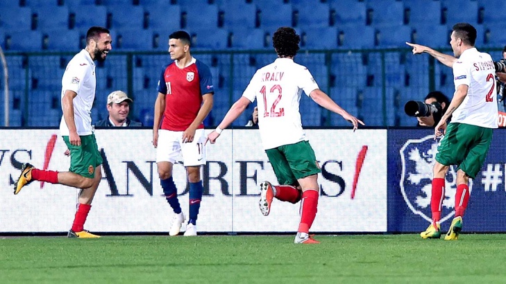 България излъга Норвегия в турнира Лига на нациите Националният отбор