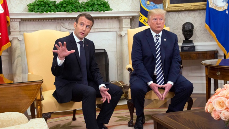 Френският президент Еманюел Макрон предупреди, че излизането на САЩ от