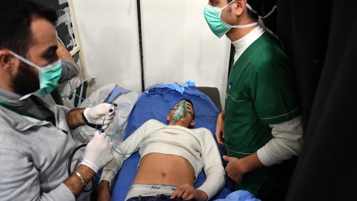 107 в болница след нападението с отровен газ в Алепо107