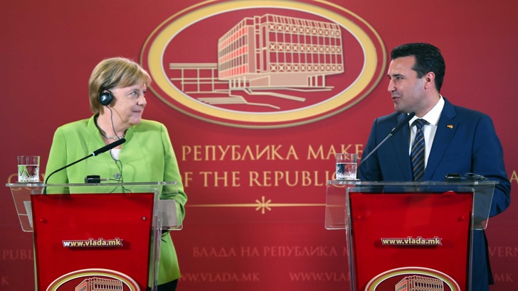 Меркел пред Заев Благодаря за куража на Борисов и България
