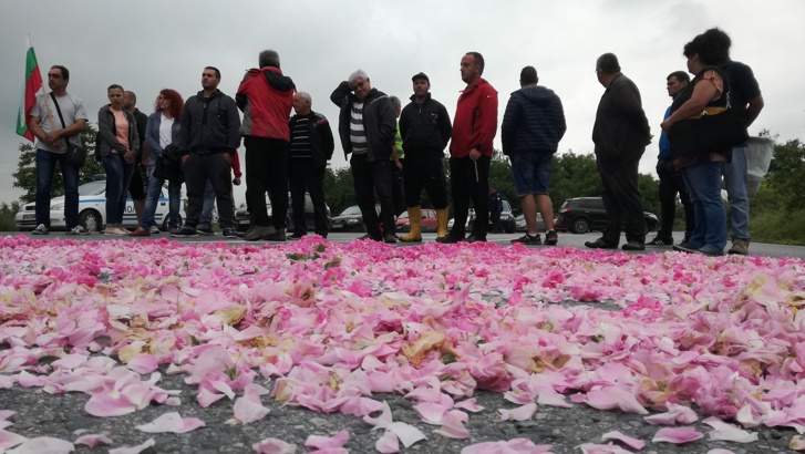 Розопроизводителите от брациговското село Бяга излязоха на протест заради ниските