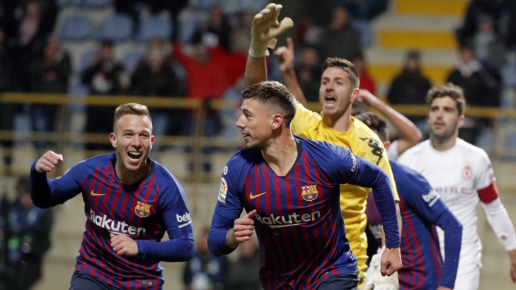 Барселона надви третодивизионен отбор с късен гол за Копа дел