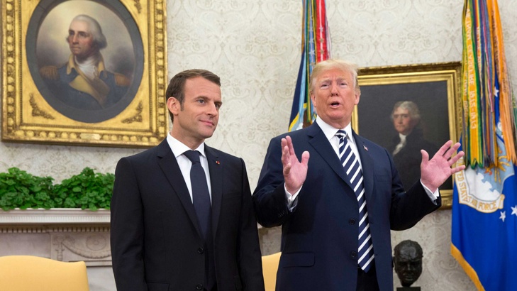 Американският президент Доналд Тръмп не е съобщавал на френския президент