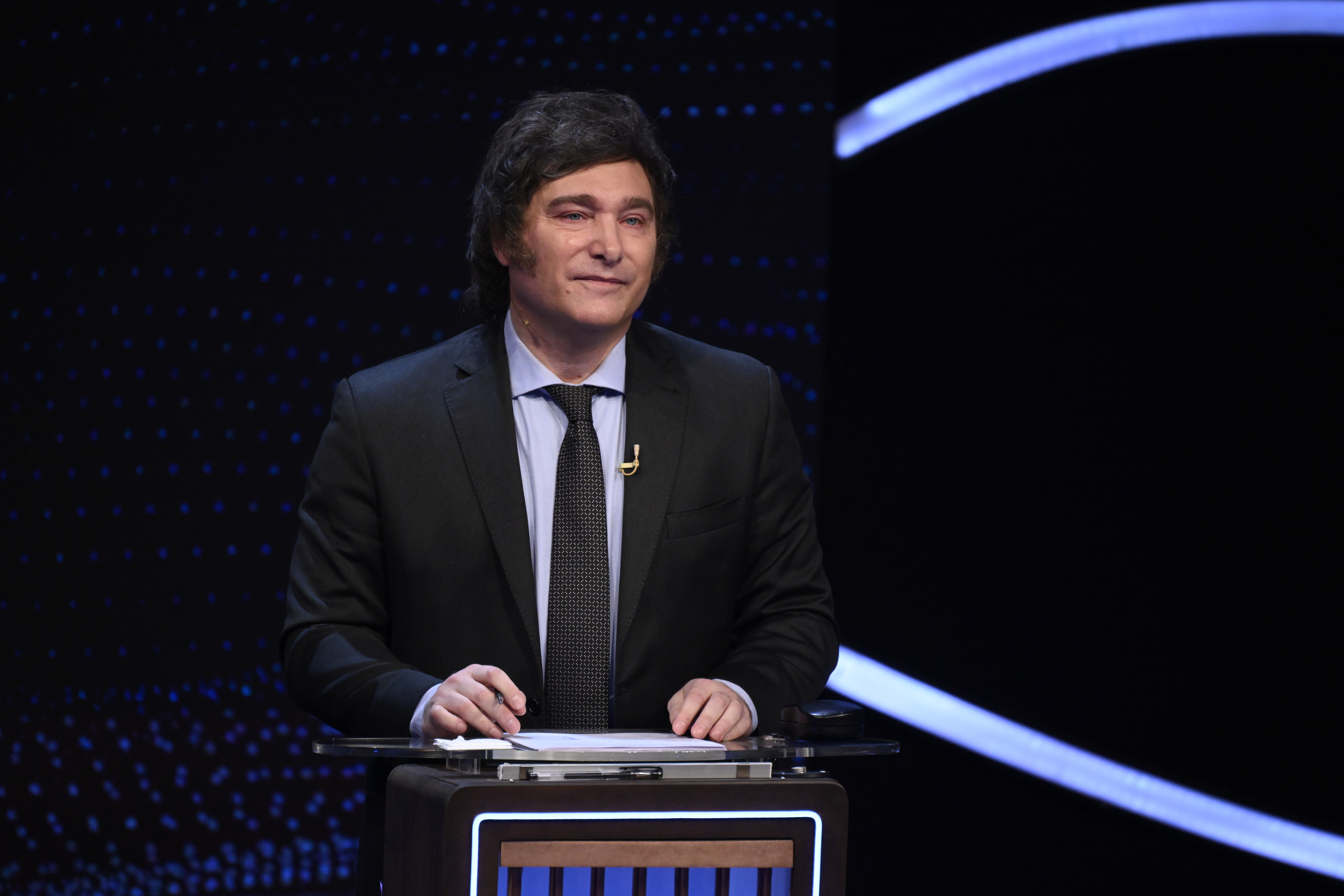 Argentine President Javier Milei on a visit to the United States