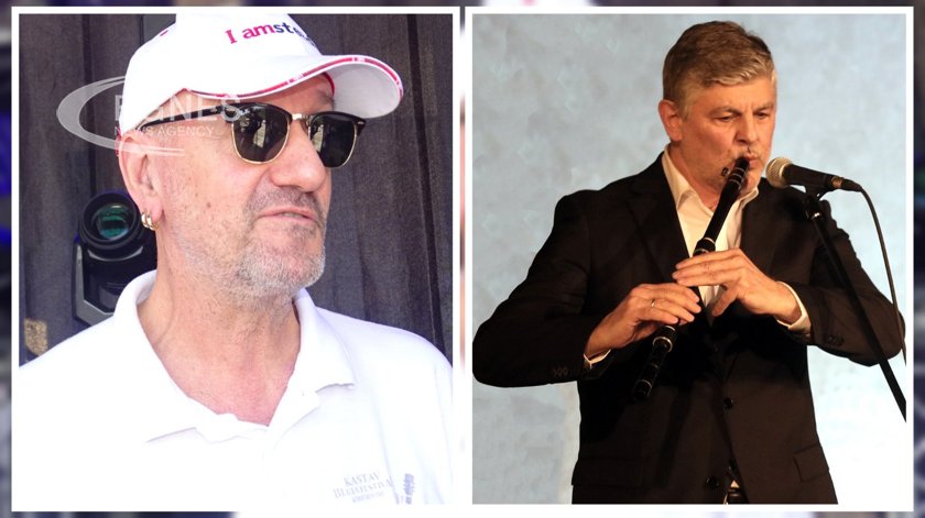 Vlatko Stefanovski and Teodosii Spasov perform for Blinken and the world's elite