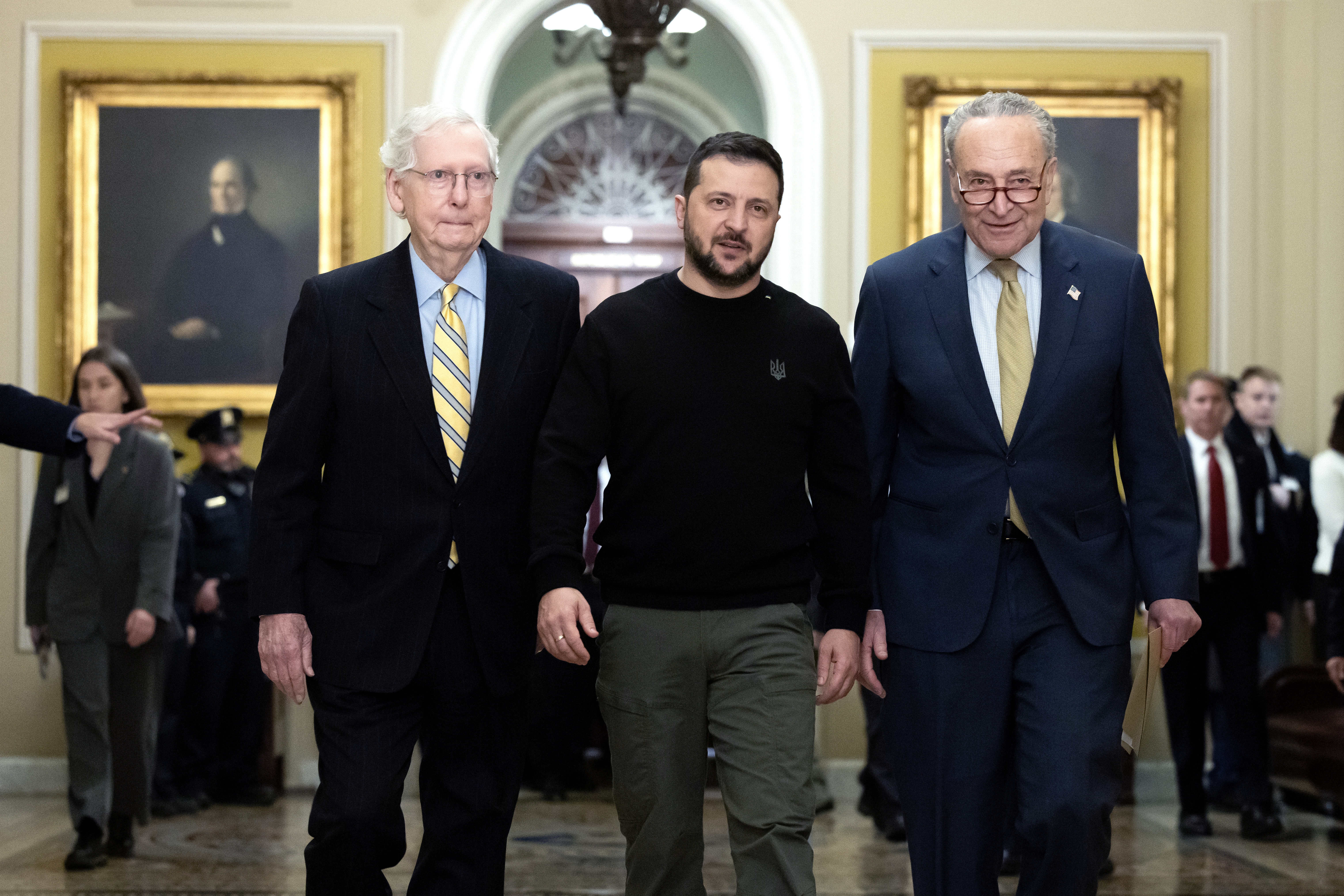 Zelensky arrived on Capitol Hill before the meeting with Biden