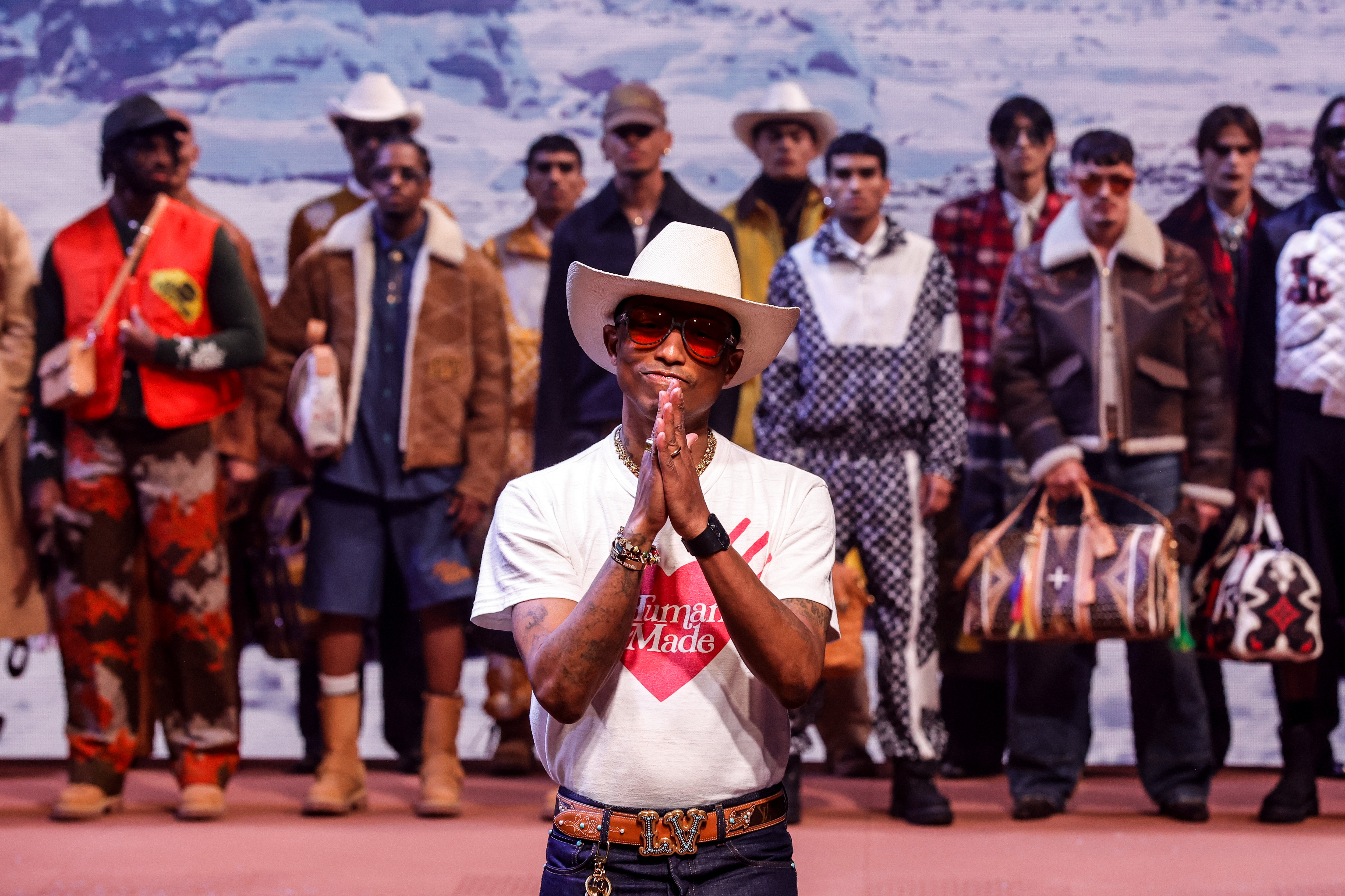 Pharrell headlines opening day of Paris Fashion Week