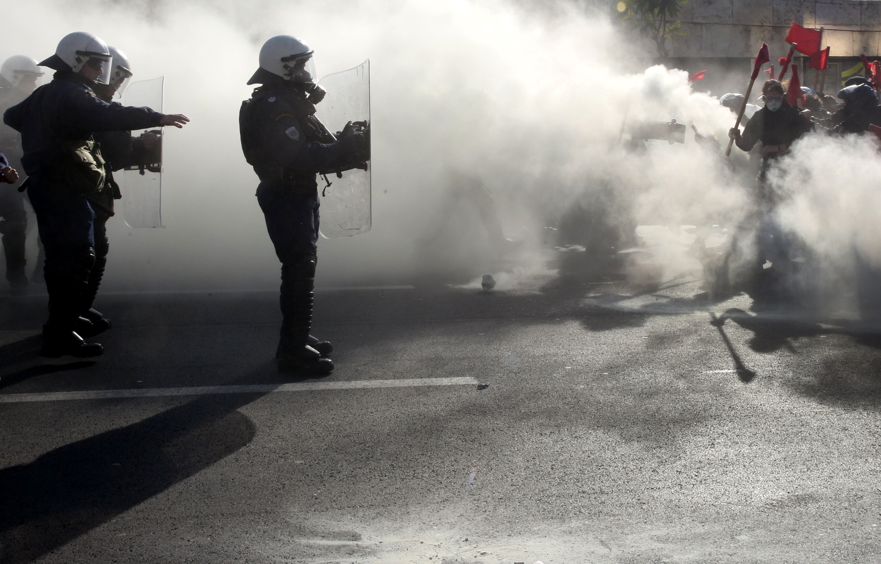 A bomb exploded in the center of Athens