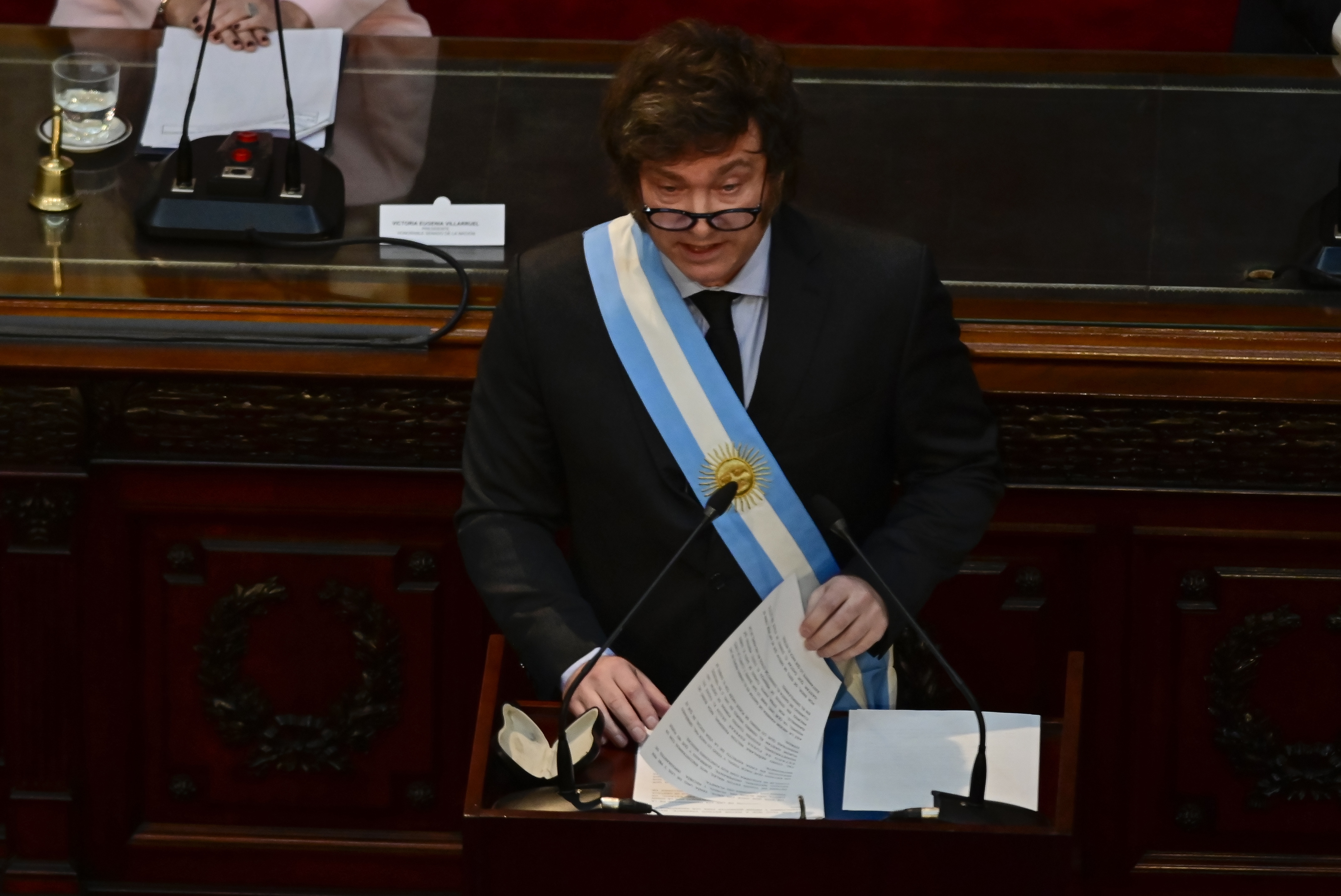 Javier Milei to the Argentine Parliament: I will govern with or without political support