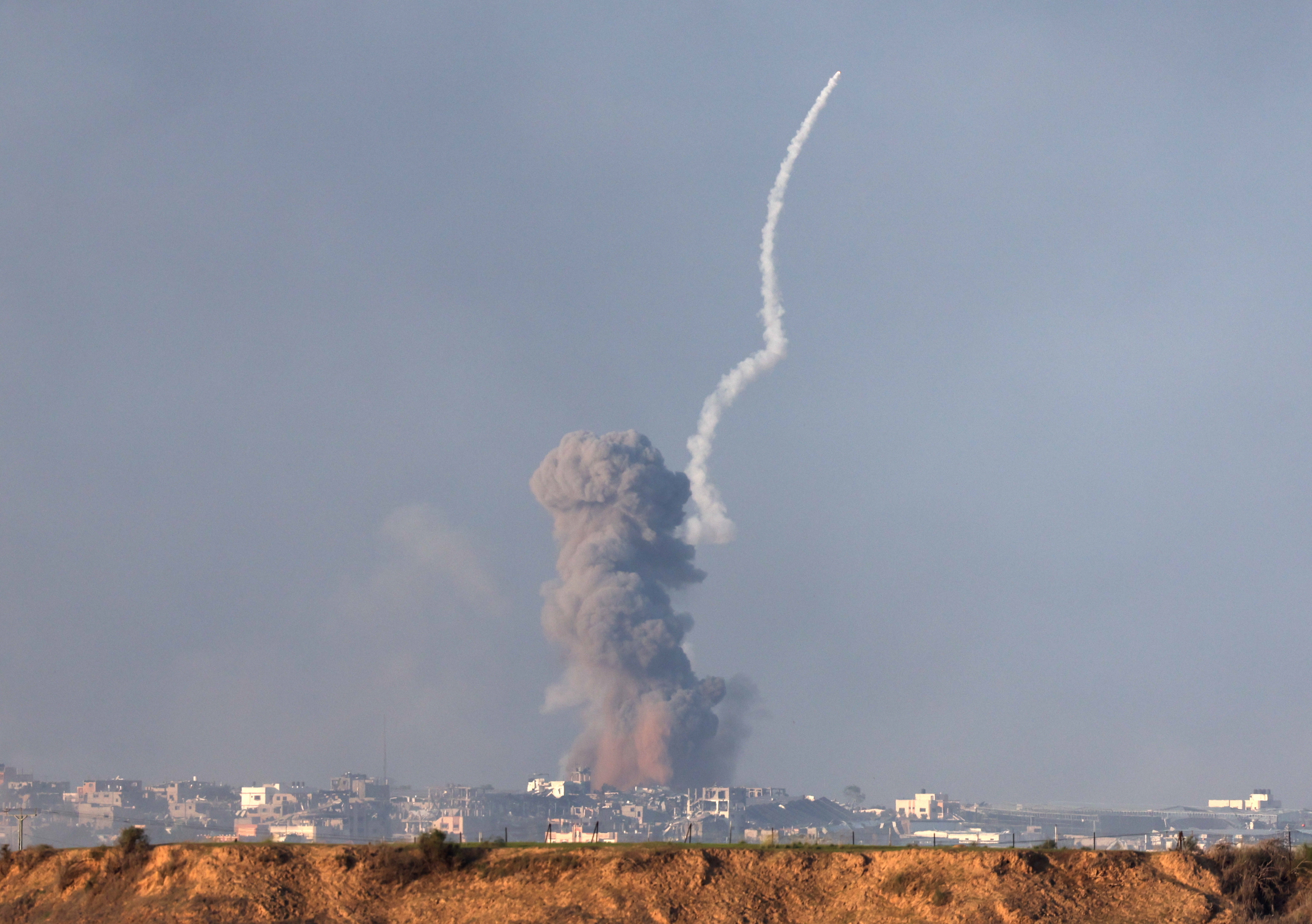 An Israeli strike on a camp in Rafah kills 21 people