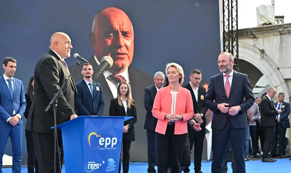 Bulgarian former PM Borisov welcomed Ursula von der Leyen in Plovdiv