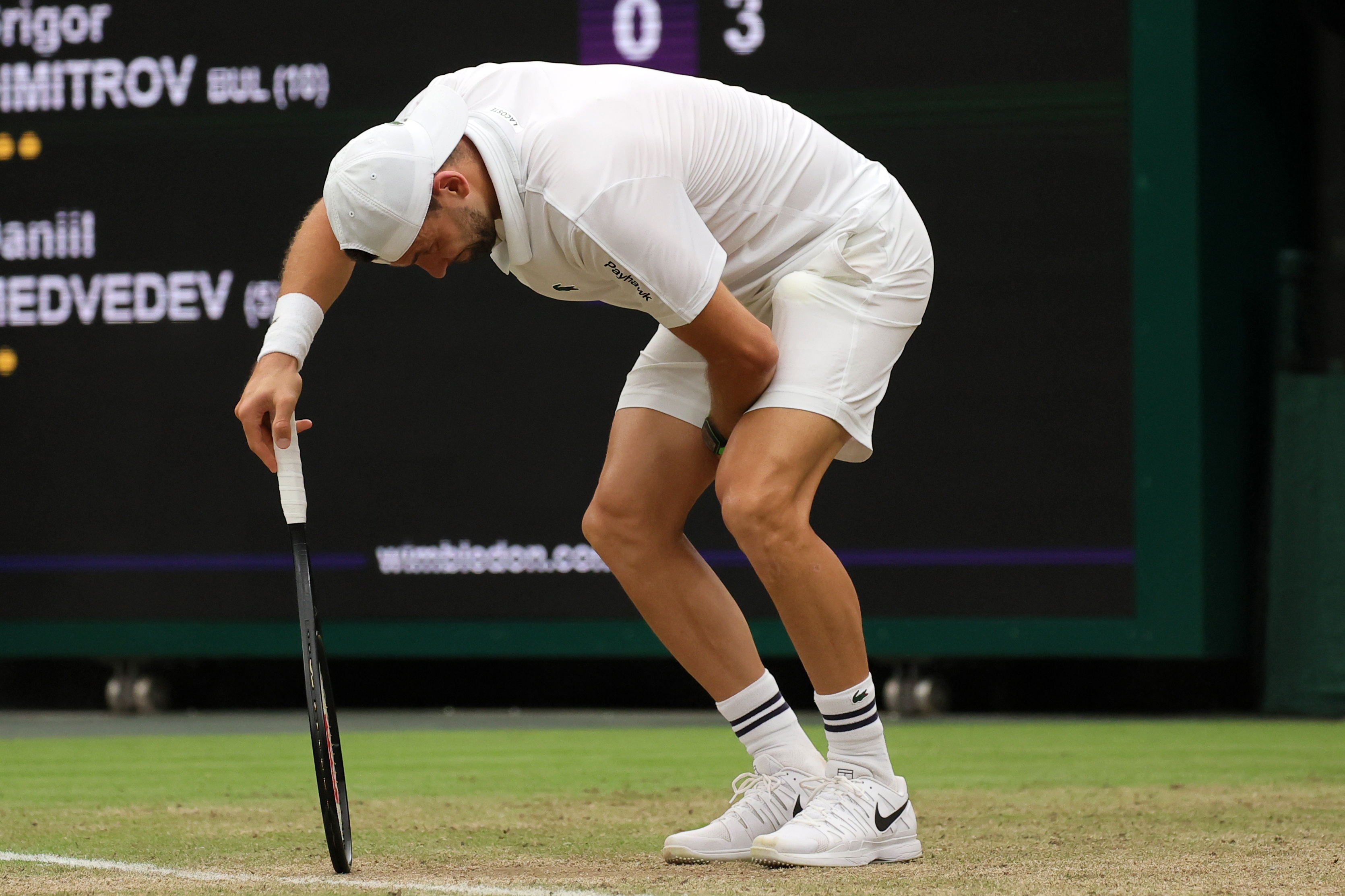 Dimitrov retires against Medvedev due to injury