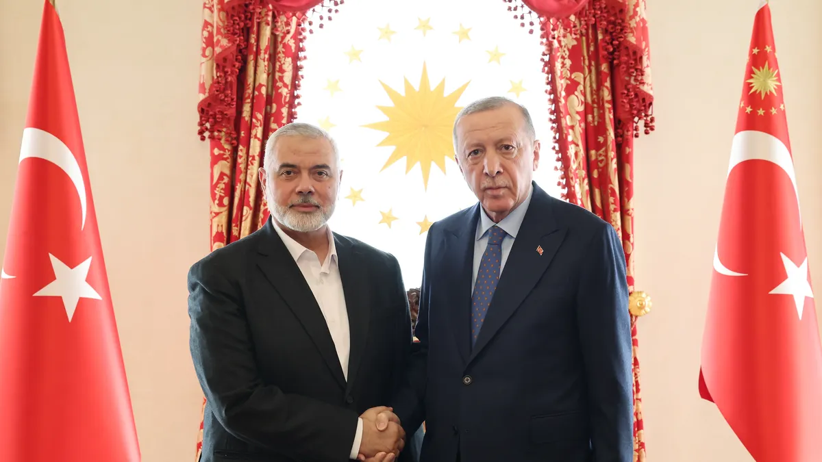 Erdogan condemned the treacherous murder of his "brother" Ismail Haniyeh