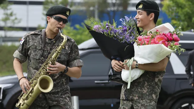 Two BTS megastars discharged from South Korean army