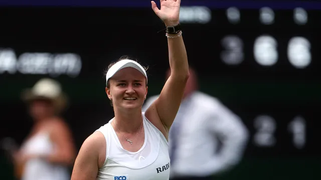 Krejcikova begins Wimbledon title defence with three-set win over spirited Eala