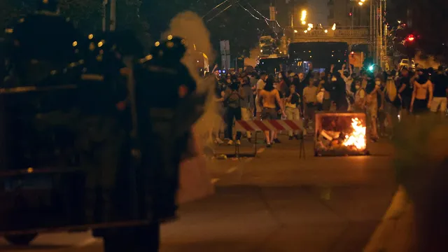 Another night of protests across Serbia