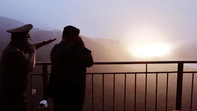 Kim Jong Un watches decisive test of new intercontinental missile engine