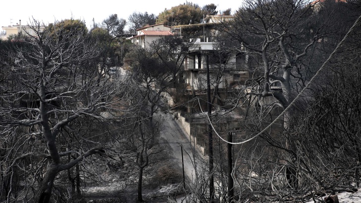 Пожарите в Гърция бяха опустошителни